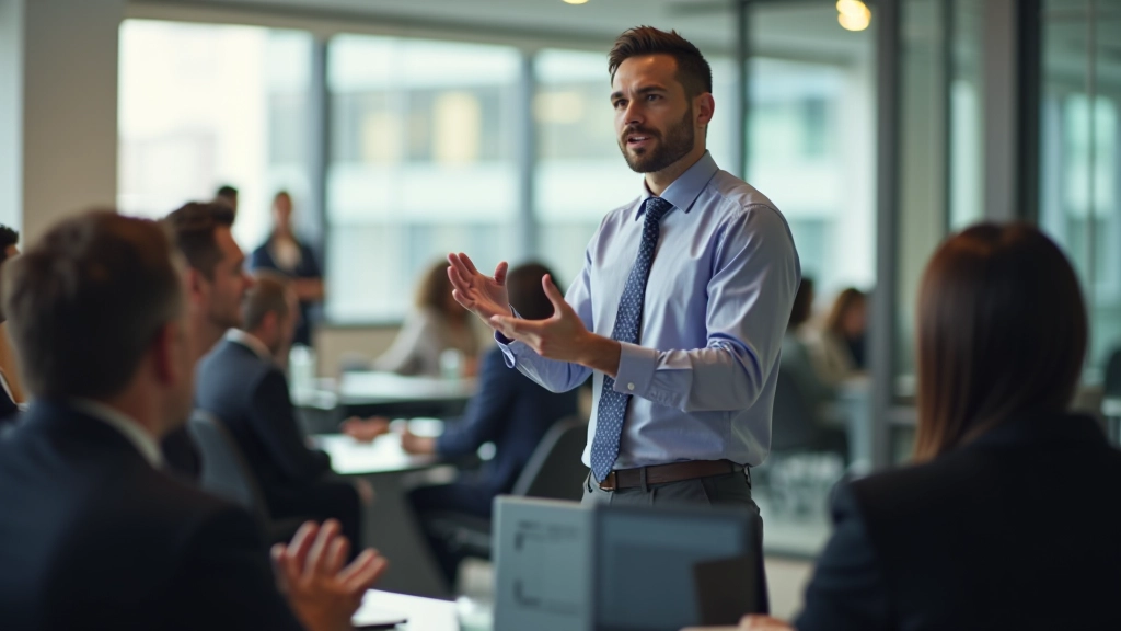 Apresentação em contexto empresarial